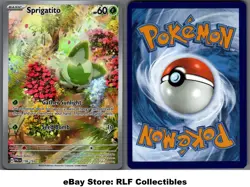2023 Pokemon, Paldea Evolved, #196/193 Sprigatito, Holo Illustration Rare - Image 1