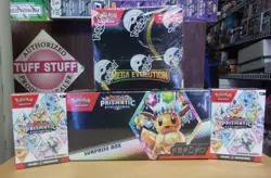 POKEMON PRISMATIC EVOLUTIONS SURPRISE + (2) BUNDLE + MEGA EVOLUTION BOOSTER BOX - Image 1