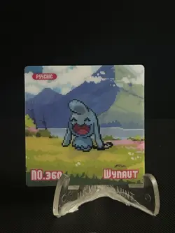 Pokemon Eif origin Gameboy Lenticular Wynaut/wobbuffet #LL - Image 1
