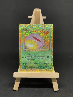 Prism Vending Machine Holo Koffing Base Set 51/102 Pokemon Sticker Gold - Image 1