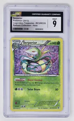 Serperior (RC3/RC25) CGC 9 (2013) Pokemon Holo B&W: Legendary Treasures Radiant - Image 1