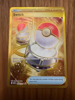 Switch 206/165 SV: Scarlet & Violet 151 Hyper Rare Pokemon TCG NM - Image 1