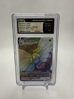 Pokemon TCG Butterfree VMAX Darkness Ablaze Secret Rare 190/189 CGC PRISTINE 10 - Image 1