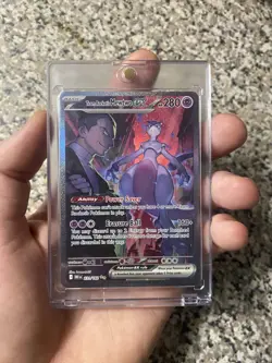 Pokemon Destined Rivals Team Rockets Mewtwo Ex Sir 231 NM+ - Image 4