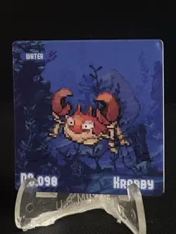 Pokemon Eif origin Gameboy Lenticular Krabby/kingler #LL - Image 1