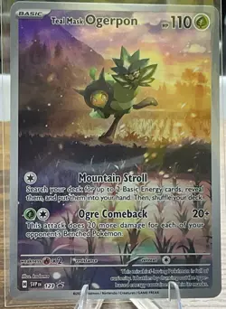 Pokemon TCG Teal Mask Ogerpon SVP123 Black Star Promo Twilight Masquerade Sealed - Image 1