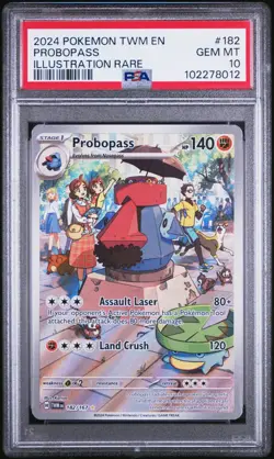 PSA 10 Probopass #182/167 Illustration Rare Pokemon SV06: Twilight Masquerade - Image 3