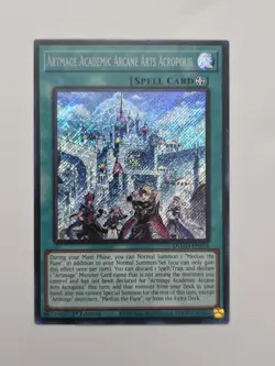 Yu-Gi-Oh Artmage Academic Arcane Arts Acropolis DUAD-EN054 Secret Rare Near Mint - Image 1