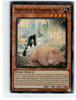 Yu-Gi-Oh! Vernusylph of The Awakening Forests Super Rare POTE-EN017 Lightly - Image 1
