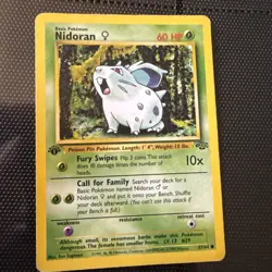 1st Edition Nidoran 57/64 Jungle Pokemon Card 1999 WOTC - Image 2