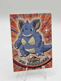 Pokemon Topps TV Animation Card | Nidoqueen #31 Black Logo Excellent - Image 1