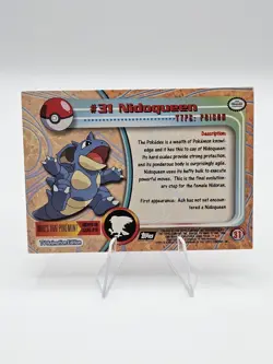 Pokemon Topps TV Animation Card | Nidoqueen #31 Black Logo Excellent - Image 2