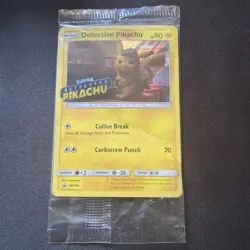 Pokemon TCG Detective Pikachu SM190 Promo Card Sealed - Image 1