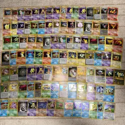 Pokemon Japanese Vintage Holo Lot 100 Card Old Back Mew Dragonite Gyarados LP-HP - Image 1