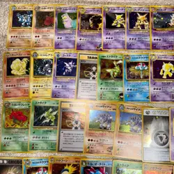 Pokemon Japanese Vintage Holo Lot 100 Card Old Back Mew Dragonite Gyarados LP-HP - Image 2