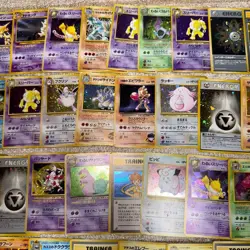 Pokemon Japanese Vintage Holo Lot 100 Card Old Back Mew Dragonite Gyarados LP-HP - Image 3
