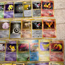 Pokemon Japanese Vintage Holo Lot 100 Card Old Back Mew Dragonite Gyarados LP-HP - Image 4