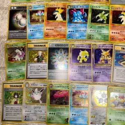 Pokemon Japanese Vintage Holo Lot 100 Card Old Back Mew Dragonite Gyarados LP-HP - Image 5