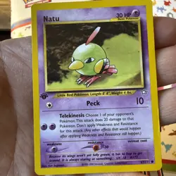 Natu - 67/111 - Neo Genesis - 1st Edition - Pokemon Card - NM - Image 4