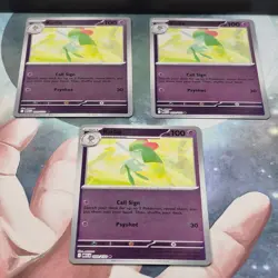3x Kirlia 059/132 Reverse Holo Mega Evolution Pokemon TCG Near Mint Card NM MEG - Image 1