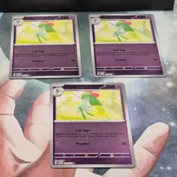 3x Kirlia 059/132 Reverse Holo Mega Evolution Pokemon TCG Near Mint Card NM MEG - Image 2