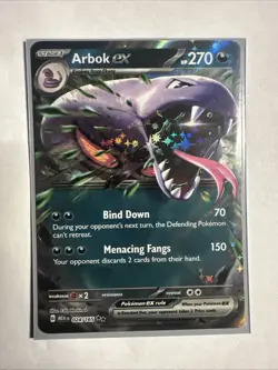 Pokemon TCG Arbok EX 024/165 S&V 151 Double Rare Card (NM Condition) - Image 1
