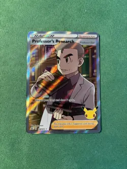 Pokemon TCG Professor's Research 024/025 2021 Celebrations Ultra Rare Card - Image 1