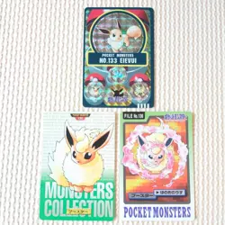 Eevee Booster 3 Bandai Carddas Retro Promo Rare Pokemon Card Japanese F/S - Image 1