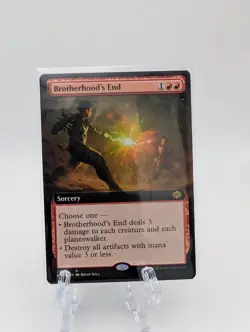 Brotherhood’s End (335) *Non-Foil* EXT ART Brothers’ War MTG NM/MT BRO Comb Ship - Image 1
