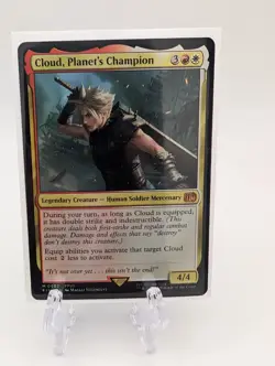 MTG: Final Fantasy Foil Promo: Cloud, Planet's Champion - NM - Image 1