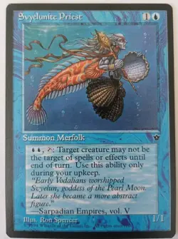 FALLEN EMPIRES 1994 - NM SVYELUNITE PRIEST SUMMON MERFOLK - MAGIC GATHERING MTG - Image 1