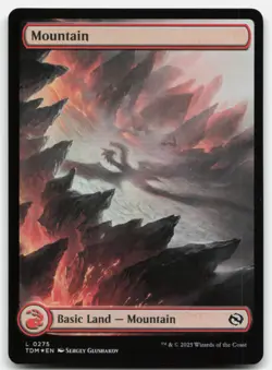 MTG Mountain FOIL (0275) L Tarkir: Dragonstorm 275 LP - Image 1