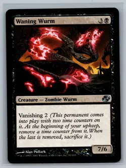 Magic The Gathering Planar Chaos Waning Wurm #83/165 MTG TCG CCG - Image 1