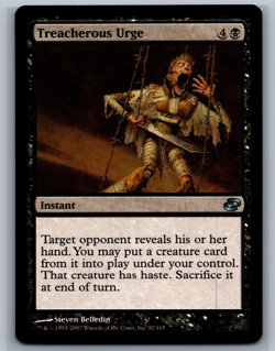 Magic The Gathering Planar Chaos Treacherous Urge #82/165 MTG TCG CCG - Image 1