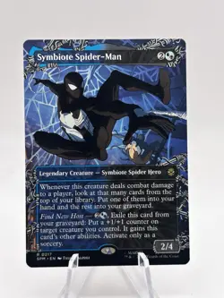 Symbiote Spider-Man 0217 Borderless Marvel's Spider-Man SPM MTG NM - Image 1