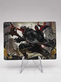 Terrific Team-Up 23/54 Gold Stamped Sig Art Card Marvel's Spider-Man SPM MTG NM - Image 1