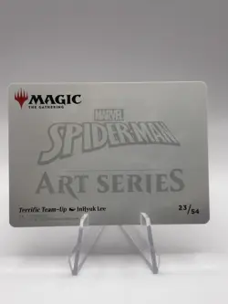 Terrific Team-Up 23/54 Gold Stamped Sig Art Card Marvel's Spider-Man SPM MTG NM - Image 2