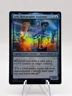 Lyla, Holographic Assistant 0007 Foil Marvel's Spider-Man SPE MTG NM - Image 1
