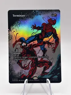 Terminate 0040 Borderless Foil Marvel Eternal-Legal Spider-Man MAR MTG NM - Image 1