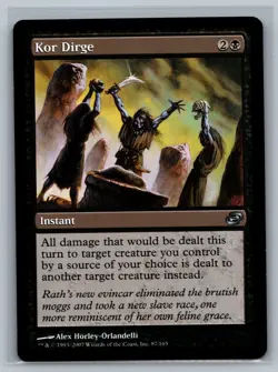 Magic The Gathering Planar Chaos Kor Dirge #87/165 MTG TCG CCG - Image 1