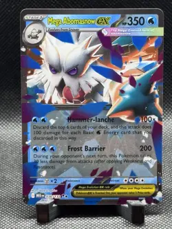 Pokemon TCG Mega Abomasnow ex 036/132 Mega Evolution Double Rare Holo NM - Image 1