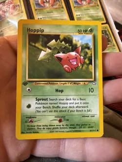 Pokemon Hoppip 61/111 Neo Genesis 1st Edition NM - Image 1