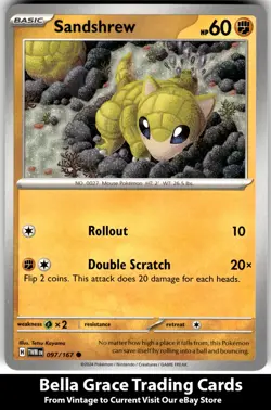 Sandshrew #097/167 SV06: Twilight Masquerade Pokemon Common - Image 1