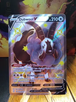 2021 Pokemon Shining Fates Dubwool V #120 - Image 1
