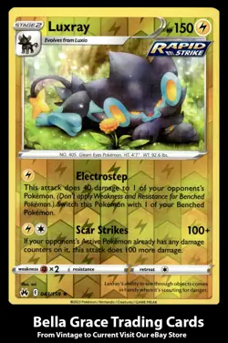 Luxray #043/159 Crown Zenith Pokemon Rare Reverse Holo - Image 1