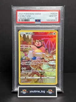 2023 Pokemon Sword And Shield Crown Zenith Fa Miltank #GG24 PSA 10 - Image 1