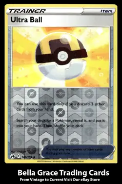 Ultra Ball #146/159 Crown Zenith Pokemon Uncommon Reverse Holo - Image 1