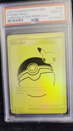 Pokemon Poke Ball Promo Card SWSH146 Sword & Shield Holo, PSA 10 - Image 2