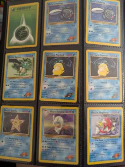 Pokemon Card Binder Collection Gym Challenge Vintage Lot of 50+ Cards MP - Image 1