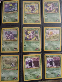Pokemon Card Binder Collection Gym Challenge Vintage Lot of 50+ Cards MP - Image 2